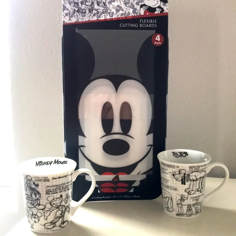 Mickey Mouse DISNEY Cutting Boards Sketch Mugs